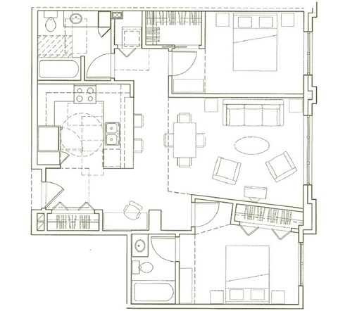 Eden Hill Apartments in Seattle, Washington B2 Floor Plan